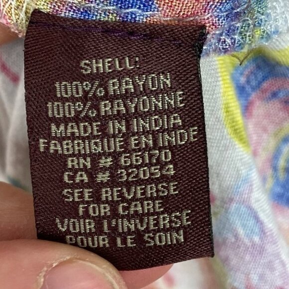 Anthropologie Ranna Gill Faye Floral Top Bright Colourful Size XS Bohemian Boho - Picture 6 of 8